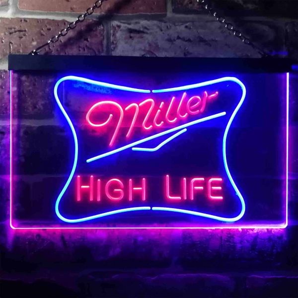 Miller High Life Logo Dual LED Neon Light Sign